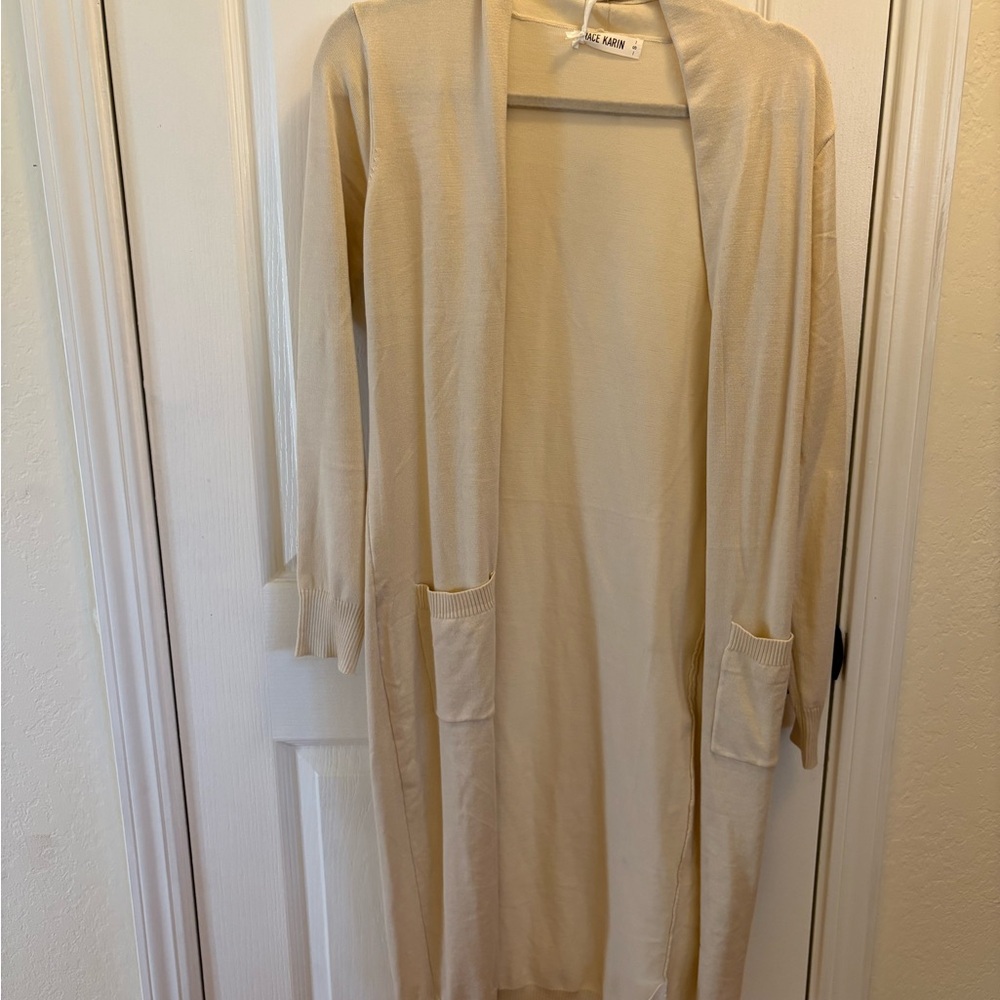 Grace Karin Cream Knit Cardigan